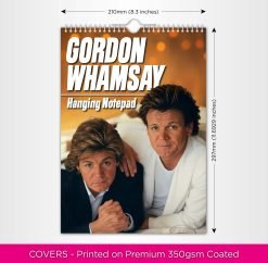 Alternative view of Gordon Whamsay - A4 Hanging Notepad