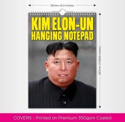 Alternative view of Kim Elon-Un - A4 Hanging Notepad