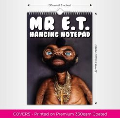 Alternative view of Mr E.T. - A4 Hanging Notepad
