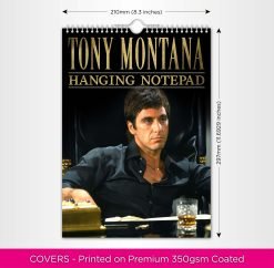 Alternative view of Tony Montana - A4 Hanging Notepad
