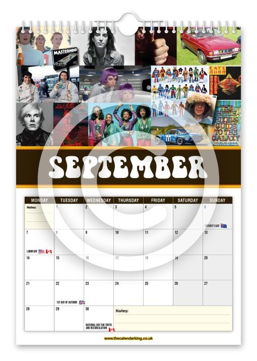 Back to the 70's Novelty Calendar - Image 10