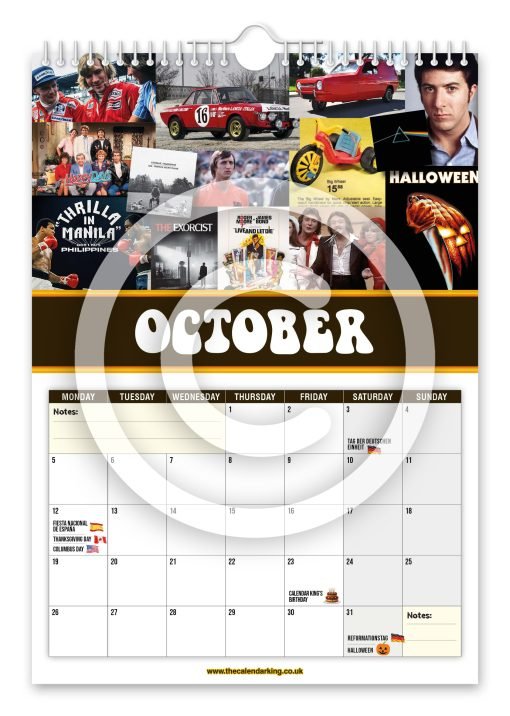 Back to the 70's Novelty Calendar - Image 11