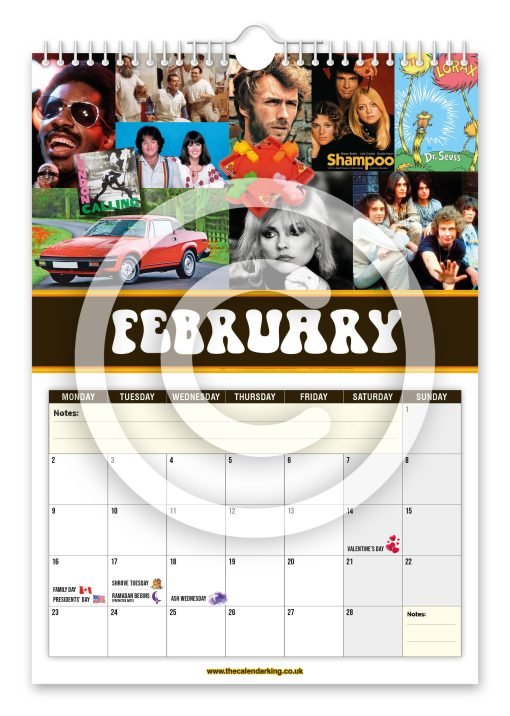 Back to the 70's Novelty Calendar - Image 3