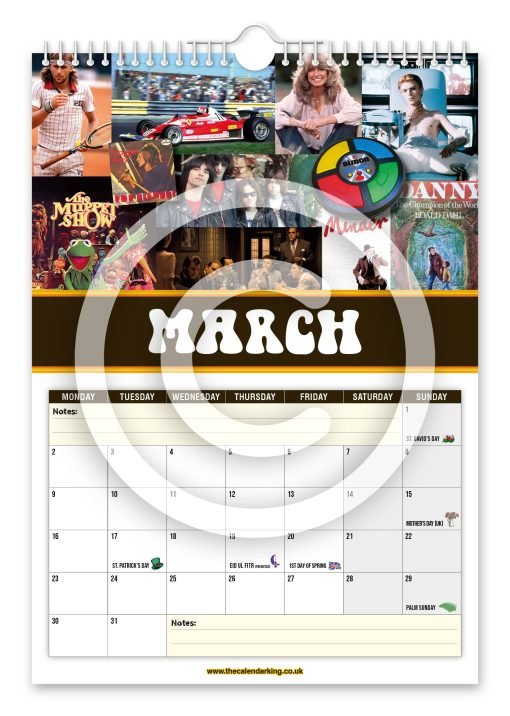 Back to the 70's Novelty Calendar - Image 4