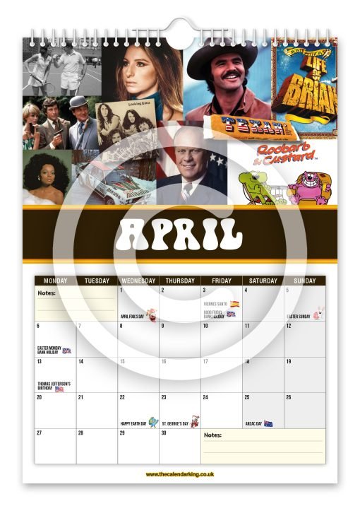 Back to the 70's Novelty Calendar - Image 5
