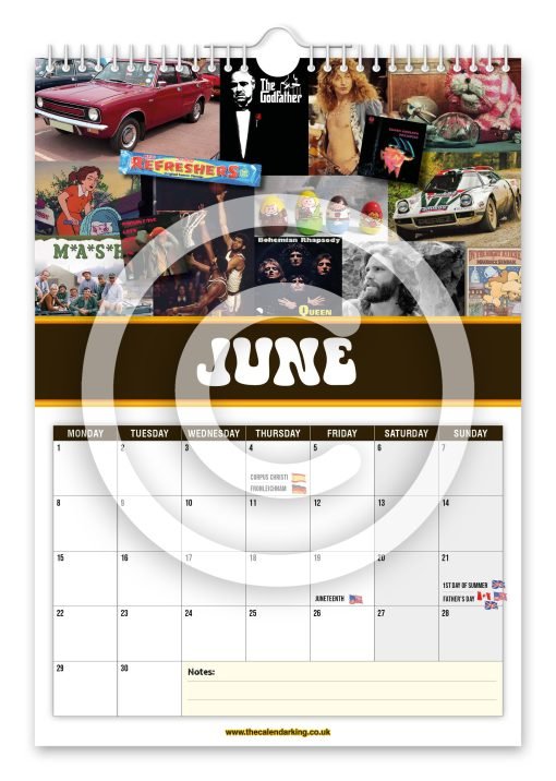 Back to the 70's Novelty Calendar - Image 7