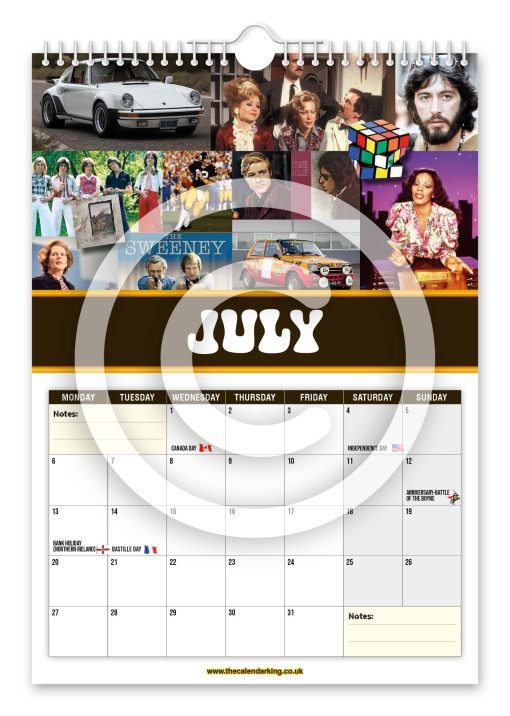 Back to the 70's Novelty Calendar - Image 8