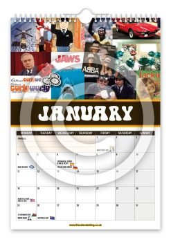 Alternative view of Back to the 70's Novelty Calendar