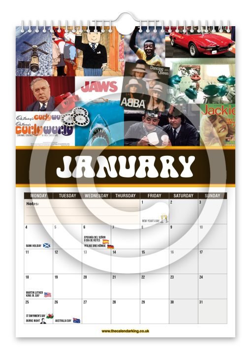 Back to the 70's Novelty Calendar - Image 2