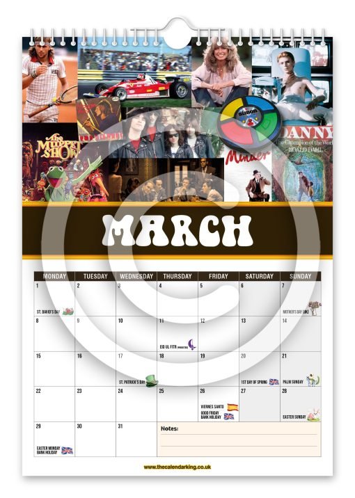 Back to the 70's Novelty Calendar - Image 4