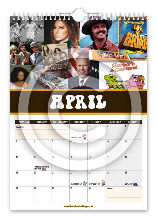 Back to the 70's Novelty Calendar - Image 5