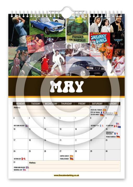 Back to the 70's Novelty Calendar - Image 6