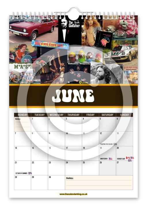 Back to the 70's Novelty Calendar - Image 7
