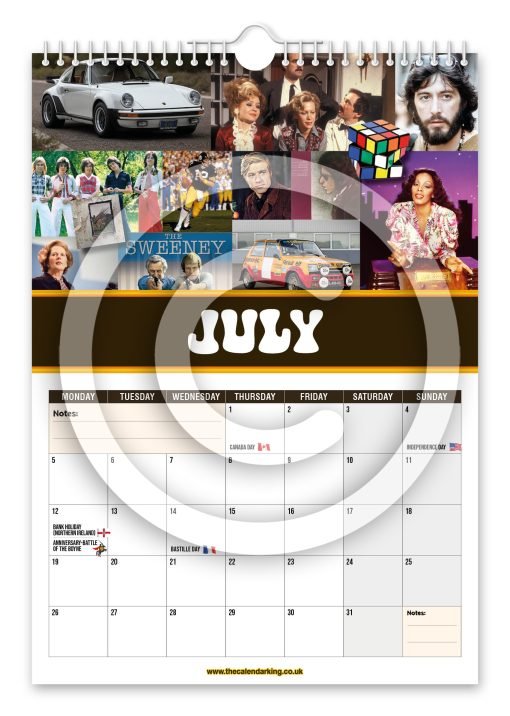 Back to the 70's Novelty Calendar - Image 8