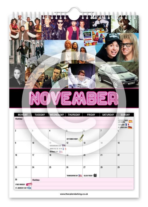 Back to the 90's Novelty Calendar - Image 12