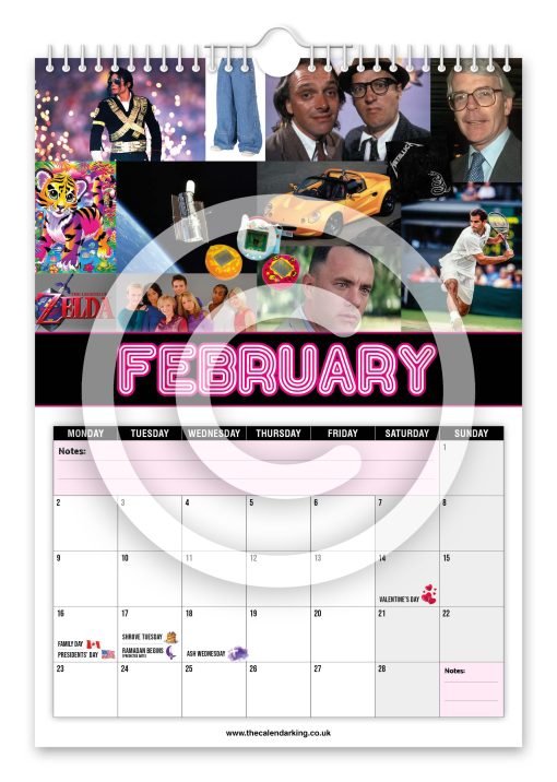 Back to the 90's Novelty Calendar - Image 3