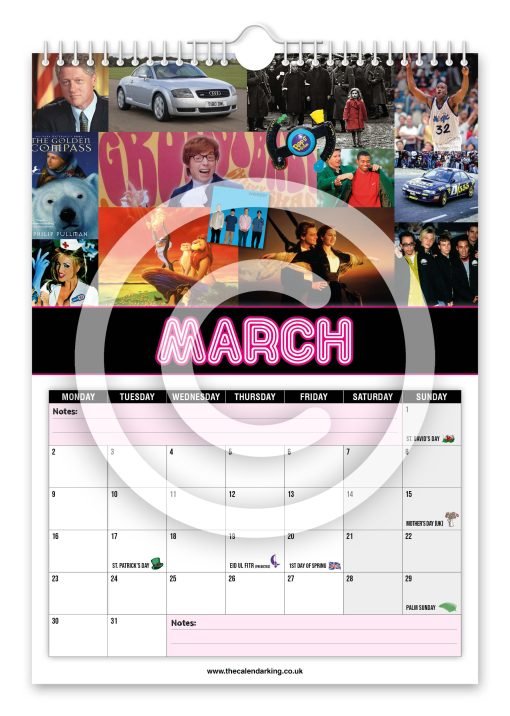 Back to the 90's Novelty Calendar - Image 4