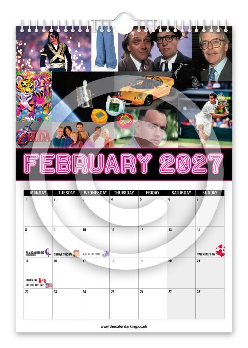 Back to the 90's Novelty Calendar - Image 3