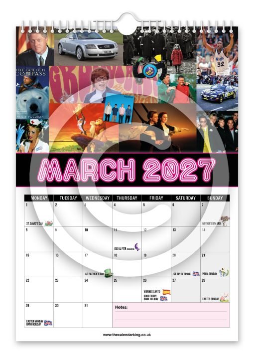 Back to the 90's Novelty Calendar - Image 4