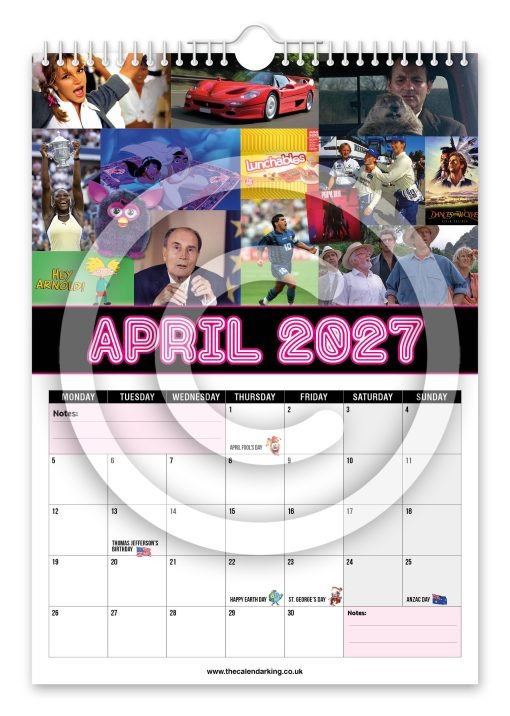 Back to the 90's Novelty Calendar - Image 5