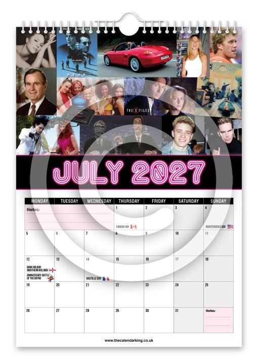 Back to the 90's Novelty Calendar - Image 8