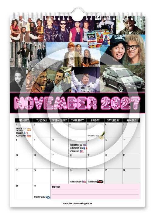 Back to the 90's Novelty Calendar - Image 12