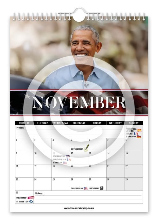Barack Obama Novelty Calendar - Image 12