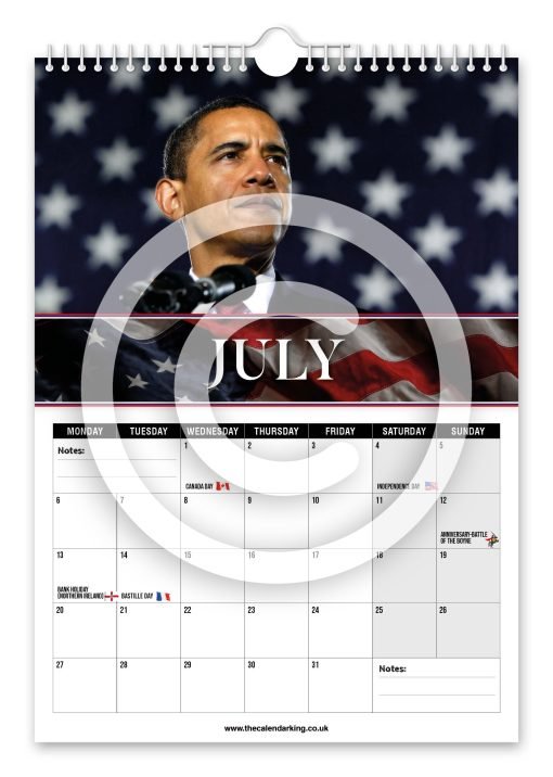 Barack Obama Novelty Calendar - Image 8