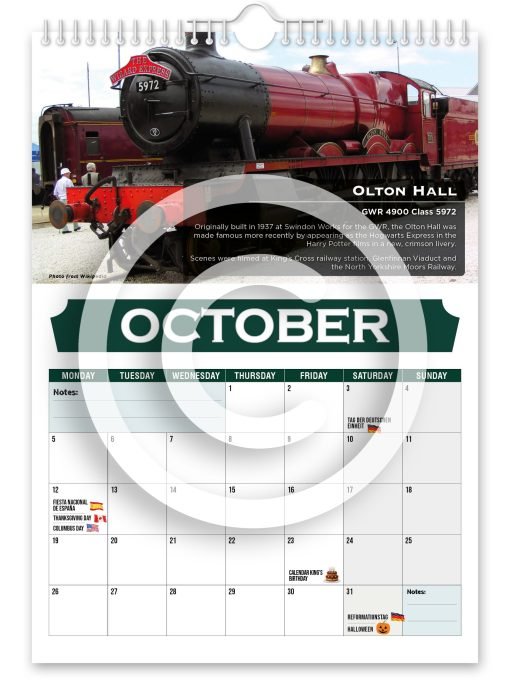 Britain's Greatest Locomotives Novelty Calendar - Image 11