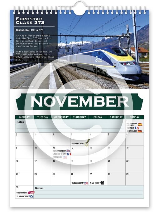Britain's Greatest Locomotives Novelty Calendar - Image 12