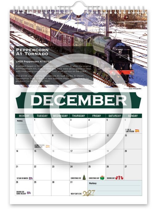 Britain's Greatest Locomotives Novelty Calendar - Image 13