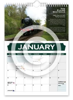 Alternative view of Britain's Greatest Locomotives Novelty Calendar