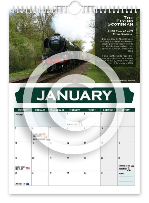 Britain's Greatest Locomotives Novelty Calendar - Image 2