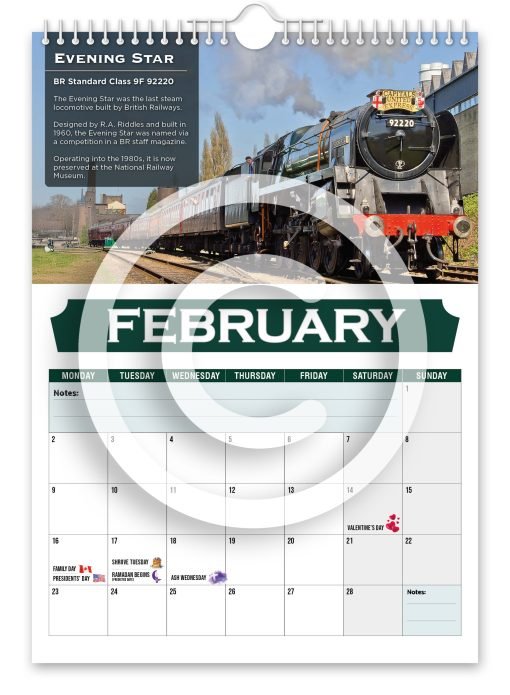 Britain's Greatest Locomotives Novelty Calendar - Image 3