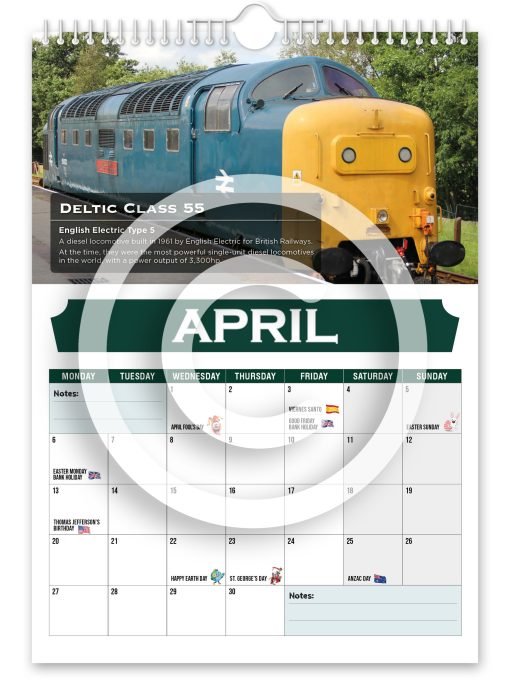 Britain's Greatest Locomotives Novelty Calendar - Image 5