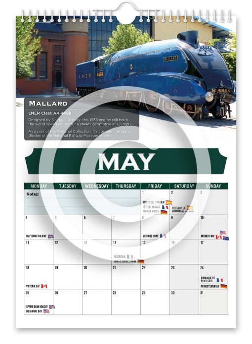 Britain's Greatest Locomotives Novelty Calendar - Image 6