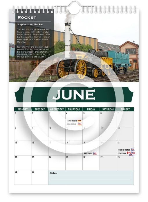 Britain's Greatest Locomotives Novelty Calendar - Image 7
