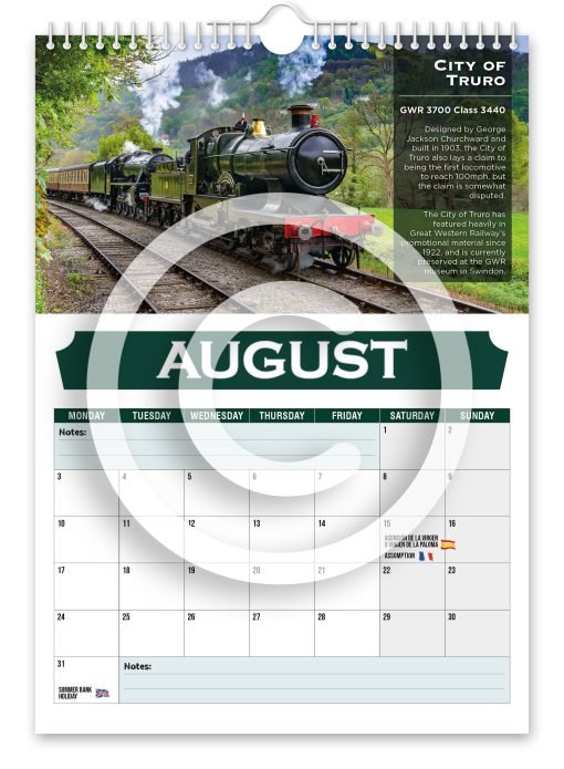 Britain's Greatest Locomotives Novelty Calendar - Image 9