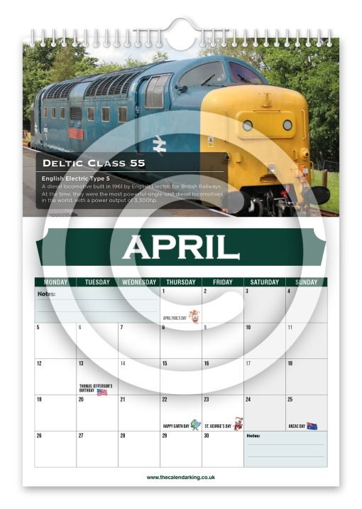Britain's Greatest Locomotives Novelty Calendar - Image 5