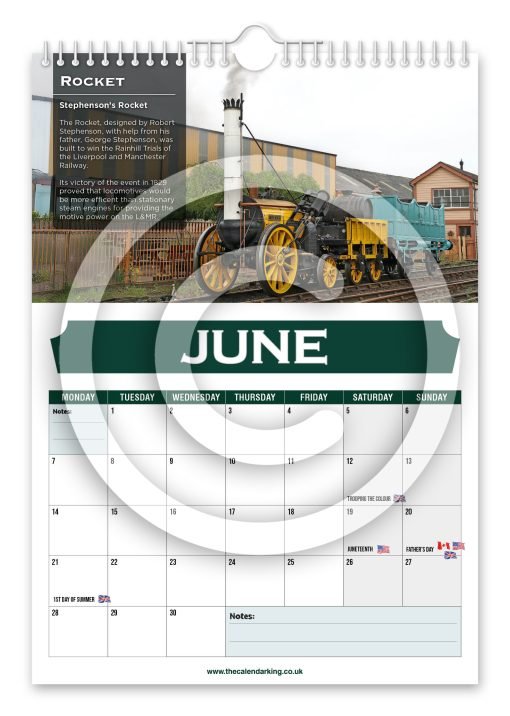 Britain's Greatest Locomotives Novelty Calendar - Image 7