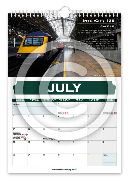 Britain's Greatest Locomotives Novelty Calendar - Image 8