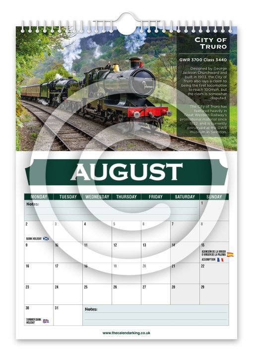 Britain's Greatest Locomotives Novelty Calendar - Image 9