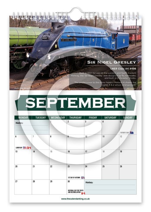 Britain's Greatest Locomotives Novelty Calendar - Image 10