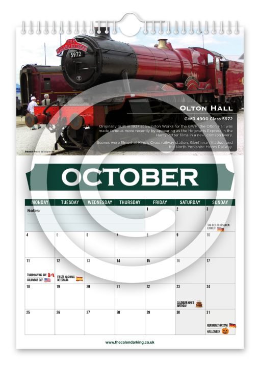 Britain's Greatest Locomotives Novelty Calendar - Image 11