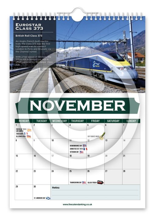 Britain's Greatest Locomotives Novelty Calendar - Image 12