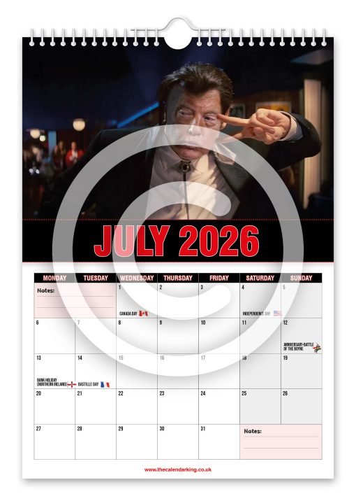 Don Trovolta Novelty Calendar - Image 8