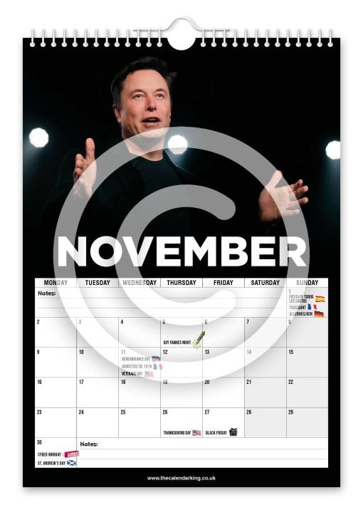 Elon Musk Novelty Calendar - Image 12