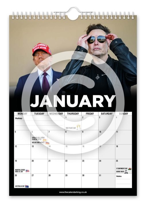 Elon Musk Novelty Calendar - Image 2