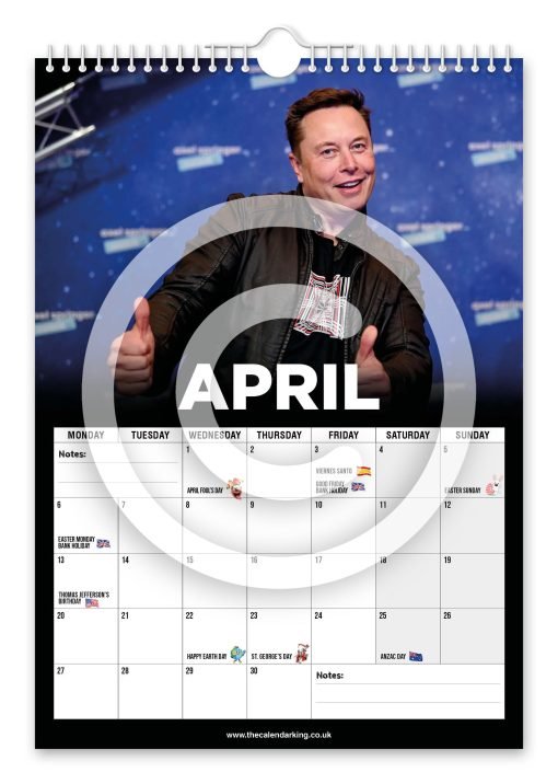 Elon Musk Novelty Calendar - Image 5