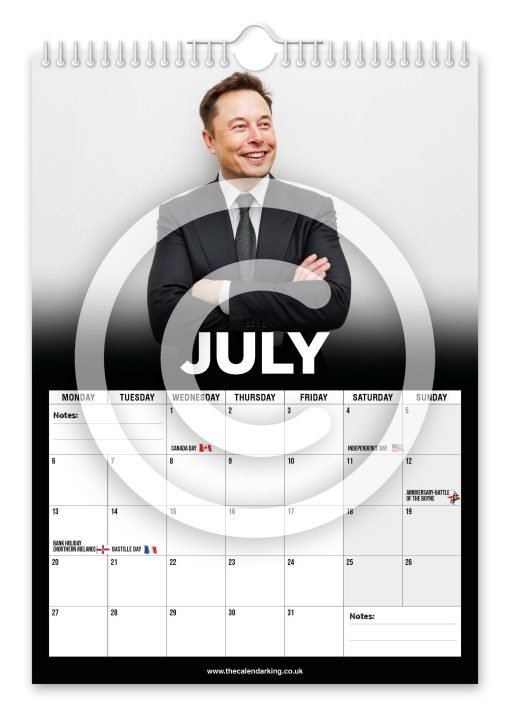 Elon Musk Novelty Calendar - Image 8
